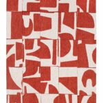 Louis De Poortere tapis, Craft Rust 9364, Papercut design