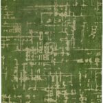 Louis De Poortere tapis, Structures Perrier's Green 9202, Baobab design