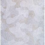 Louis De Poortere tapis, Meditation Oyster White 9228, Coral design