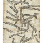 Louis De Poortere tapis, Meditation Slate 2067, Kanji design