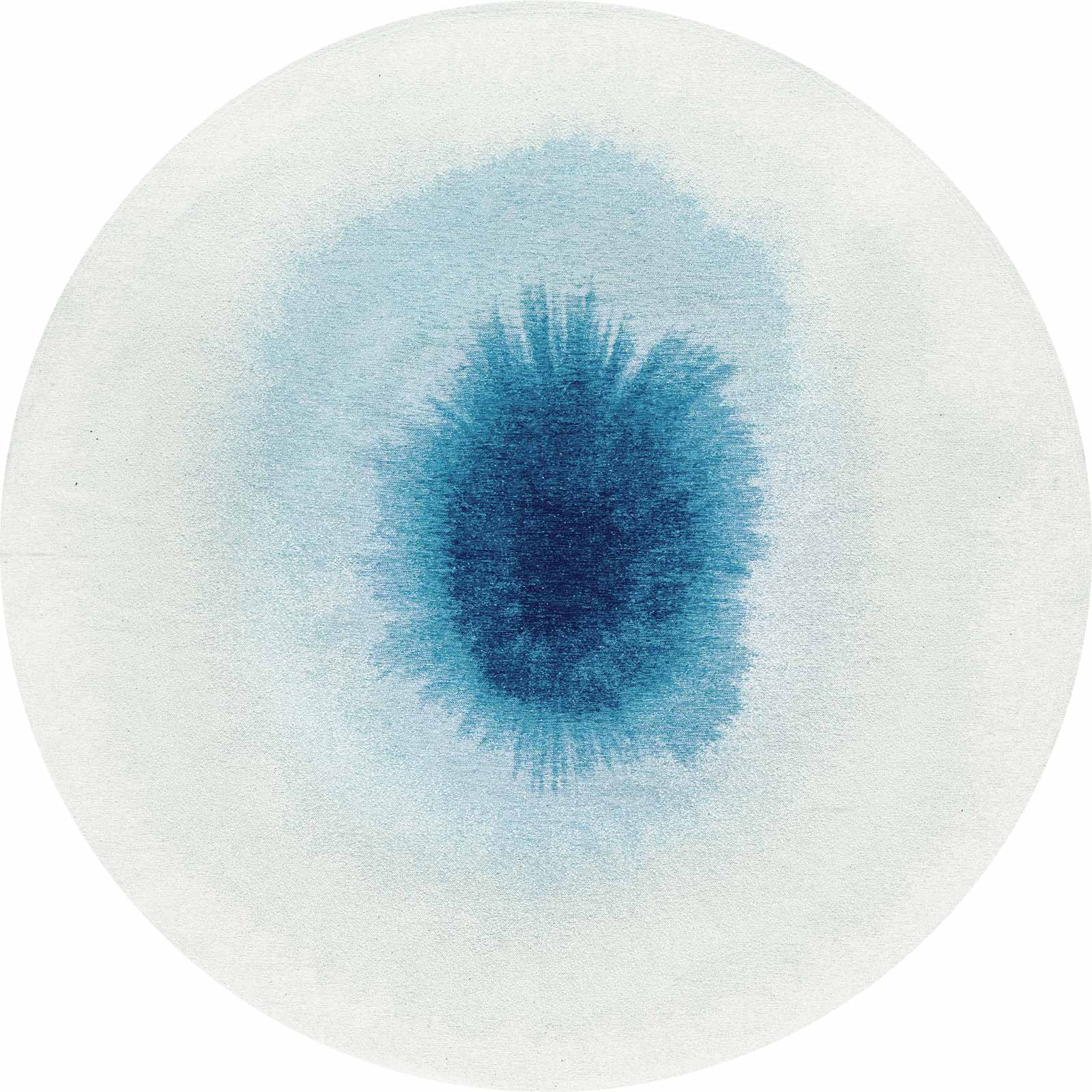 Louis De Poortere tapis Meditation 2102 Drop Dream In Blue round